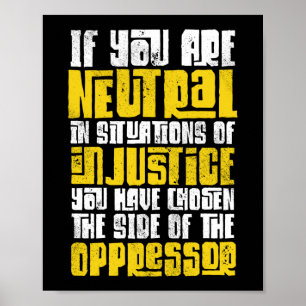 Poster Justiça Social Se Estiver Neutro Em Situações D