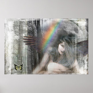 Poster Justice Howling na Lua por Gregory Gallo