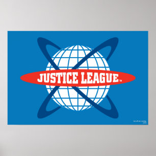 Pôster Justice League Globe Logo