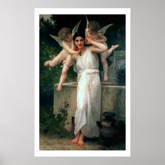 Poster Juventude 1893, William Adolphe Bouguereau (Frente)