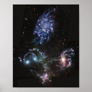 Poster JWST James Webb Telescópio Espacial Stephan's Quin