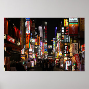 Pôster Kabukichō, Tóquio Neons à noite