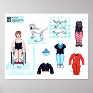 Poster Kady and Maxine Paper Doll Set - Tocar ou Exibir
