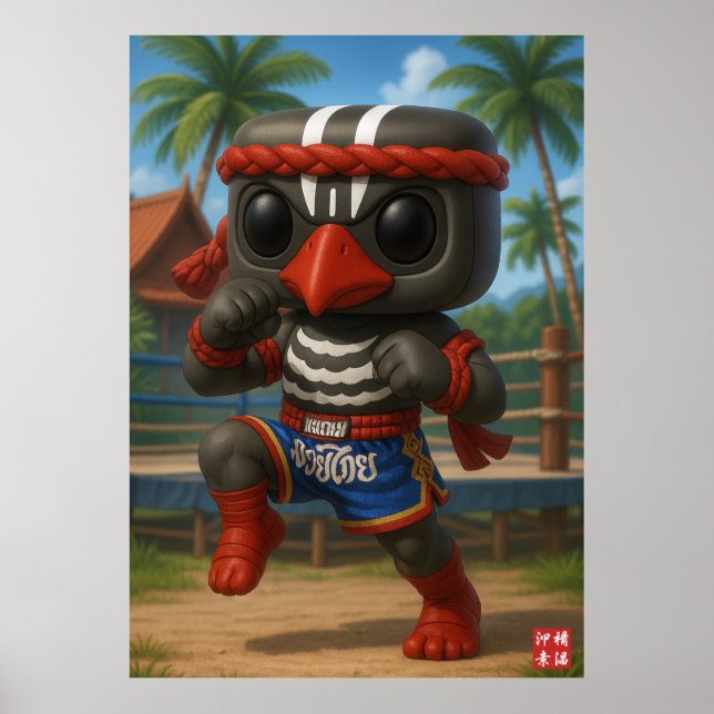 Poster Kagu Muay Thai Fighter (Frente)