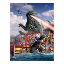 Kaiju Monster Dragon Dinosaur Batalha