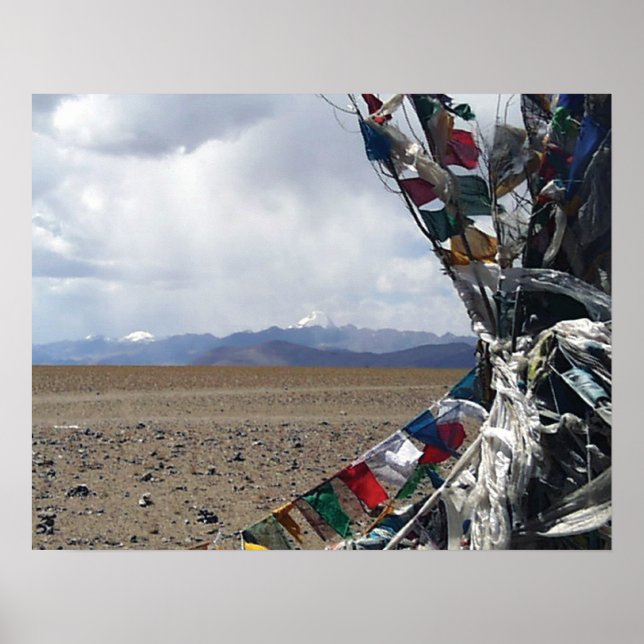 Poster Kailash First View Prayerflags em Primeiro Plano (Frente)