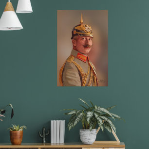 Poster Kaiser Guilherme II, Imperador da Alemanha c/assin