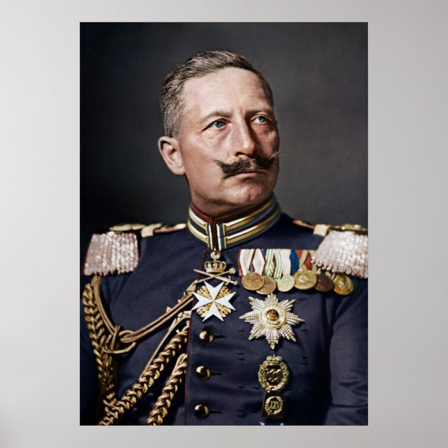 Poster Kaiser Wilhelm II 1908 (Frente)