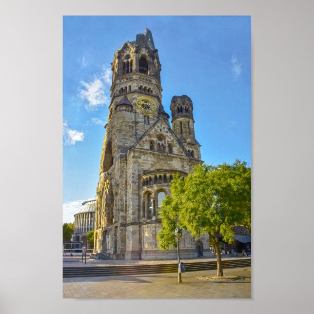 Poster Kaiser Wilhelm Memorial Church Ruins, Berlim (Frente)