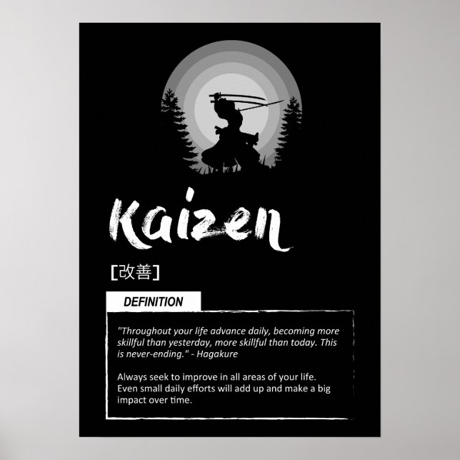 Poster Kaizen - Conceito Japonês Para O Sucesso (Frente)