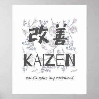 Poster Kaizen - Melhoria contínua