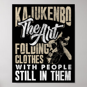 Poster Kajukenbo Art Dobrando Roupas Com Pessoas Karate J