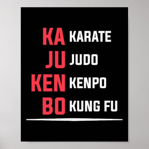 Poster Kajukenbo Karate Judo Kenpo Kung Fu