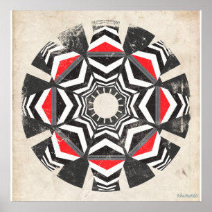 Poster Kaleido Remix o vintage