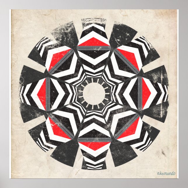 Poster Kaleido Remix Vintage (Frente)