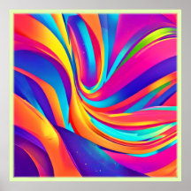 Kaleidoscope Abstrato Burst Trabalho de arte