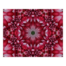 Pôster Kaleidoscópio Crimson Dahlia