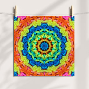 Poster Kaleidoscópio de Cabelo Digital Dia Ensolarado Art