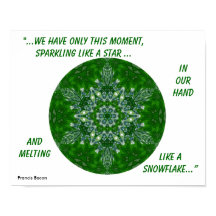 Kaleidoscópio Star Snowflake Poster.1