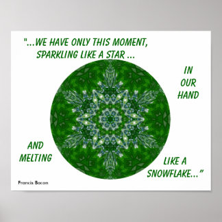 Poster Kaleidoscópio Star Snowflake Poster.1
