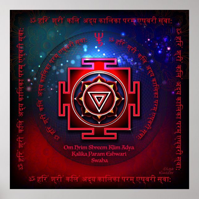 Poster Kali Yantra (Frente)