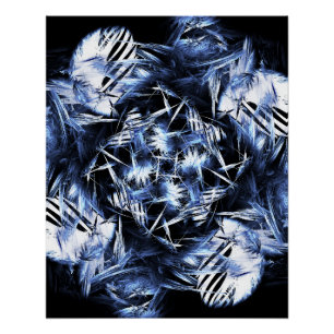 Pôster Kaliverse Fluid Fractal #01 Cartaz