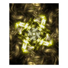 Pôster Kaliverse Fluid Fractal #01 Cartaz