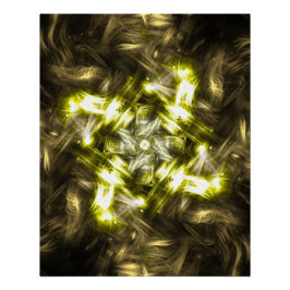 Pôster Kaliverse Fluid Fractal #01 Cartaz