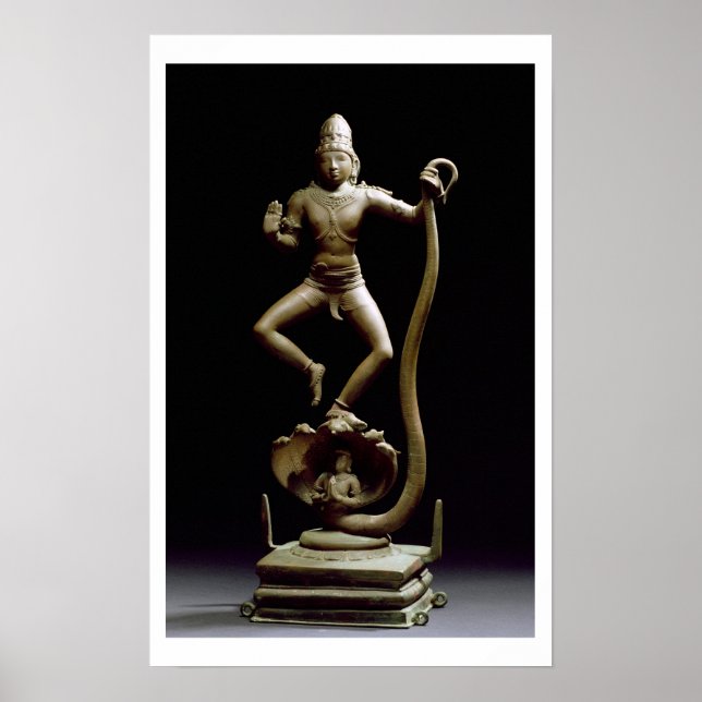 Poster Kaliyakrishna, Chola, Tamil Nadu (bronze) (Frente)