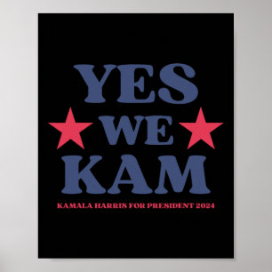Poster Kam Presidente Kamala Harris 47 Senhora Presidente