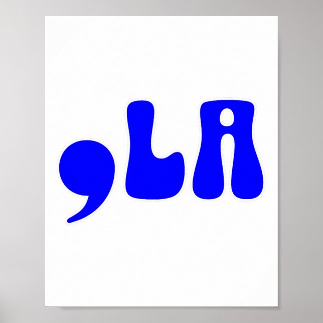 Poster Kamala 2024 Funny Comma La Harris 2024 (Frente)