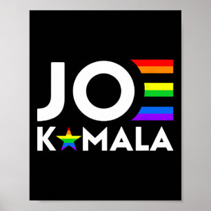 Poster Kamala Biden Harris 2020 Lgbt Orgulho gay Flag Dem