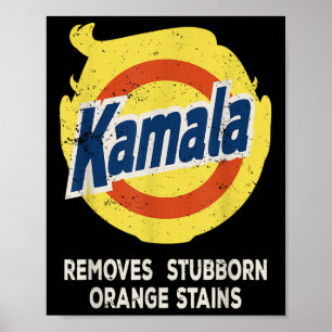 Poster Kamala Detergent Remove Tripas De Laranja Tetrais
