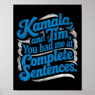 Poster Kamala E Tim Harris Wheimer Eleição Presidencial