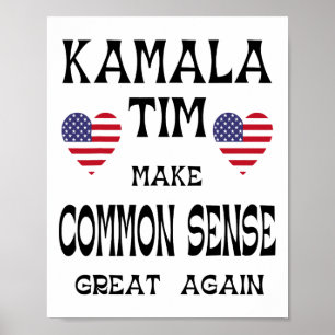 Poster Kamala E Tim - Tornar O Excelente De Senso Comum N