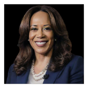 Pôster Kamala Harris 2024 1rua índia Melanina Sista