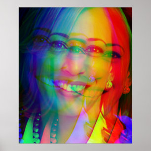 Poster Kamala Harris 2024 1rua índia Melanina Sista