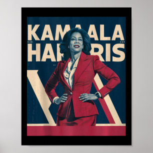 Poster Kamala Harris 2024 - Liderando com a Força Design