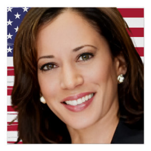 Pôster Kamala Harris 2024 meu presidente é negro e famoso