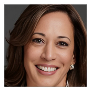 Pôster Kamala Harris 2024 meu presidente é uma mulher neg