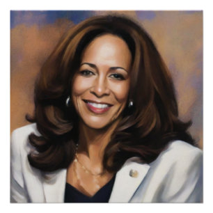 Pôster Kamala Harris 2024, Mulher Negra Indiana Magic