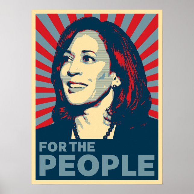 Poster kamala Harris 2024 para a esperança das pessoas (Frente)