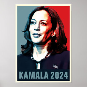 Poster Kamala Harris 2024 Pop Art