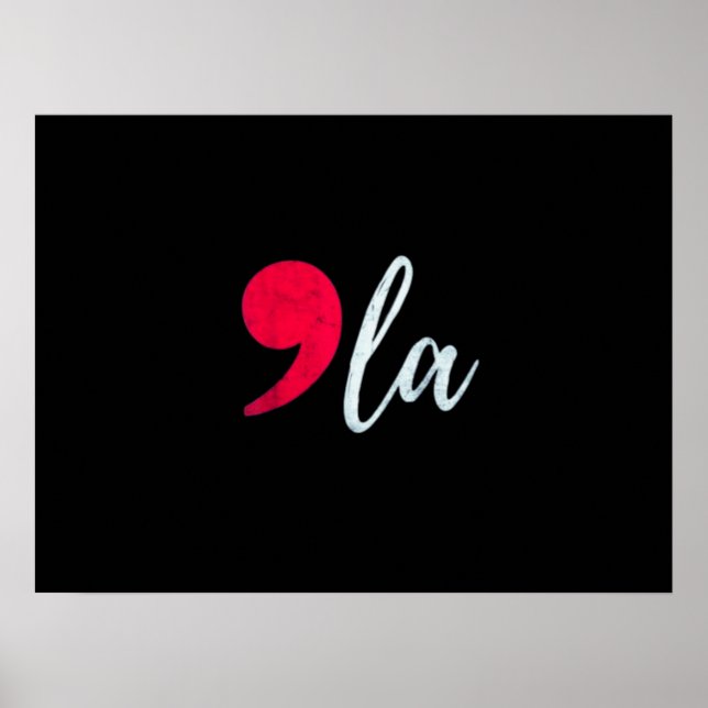 Poster Kamala Harris 2024 Presidente Comma La Funny (Frente)