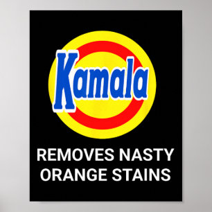 Poster Kamala Harris 2024 Remove Bandas Laranja Desagradá