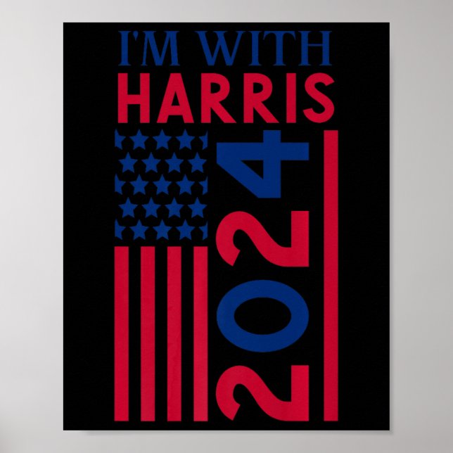 Poster Kamala Harris 2024 Senhora Presidente Kamala 47 Us (Frente)