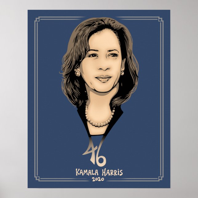 Pôster Kamala Harris 46 (Frente)