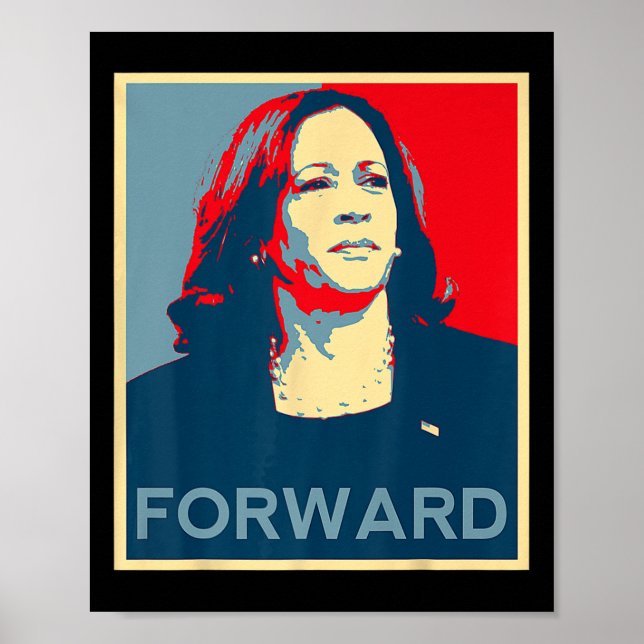 Poster Kamala Harris Avançar 2024 Eleição Presidencial P (Frente)