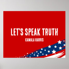 Poster Kamala Harris Cote Fala Verdade