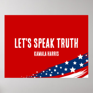 Poster Kamala Harris Cote Fala Verdade